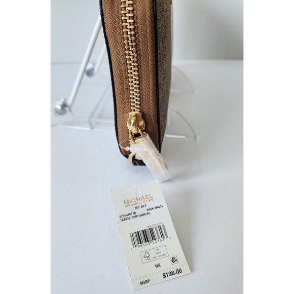 Michael Kors Jet Set Travel Continental Zip Around Wallet Husk Multi NWT - Picture 4 of 7